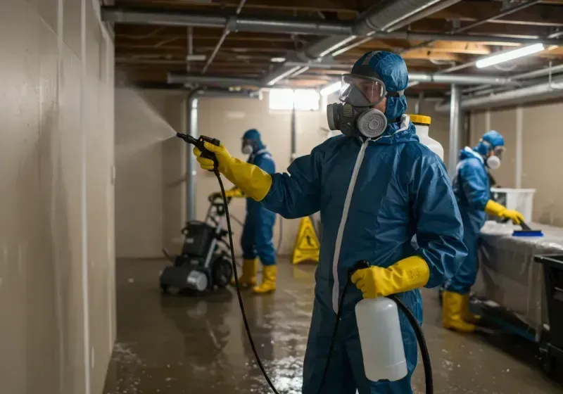 Basement Sanitization and Antimicrobial Treatment process in Venice, FL